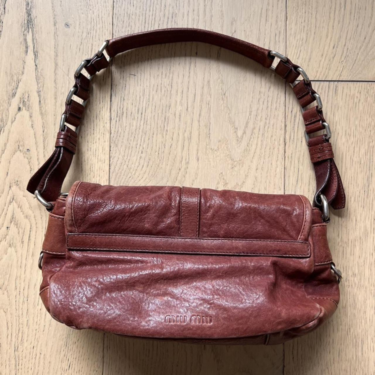 Vintage Miu Miu ‘00s Leather Shoulder Bag