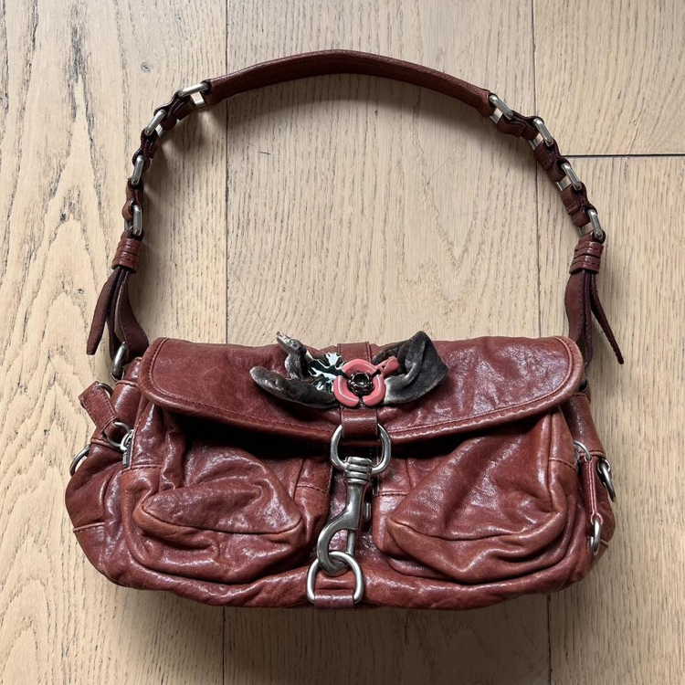 Vintage Miu Miu ‘00s Leather Shoulder Bag