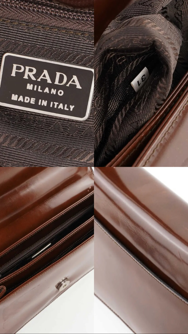 Vintage Prada Re-Edition 1995 Patent Leather Bag