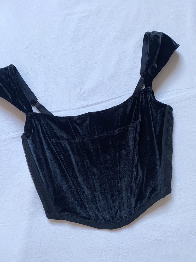 Vintage Victoria’s Secret Velvet Bustier