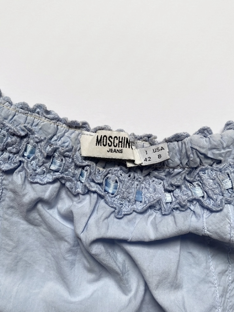 Vintage Moschino Baby Blue Blouse
