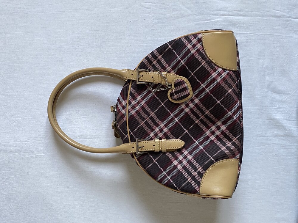 Vintage Burberry Blue Label Heart Charm Bag