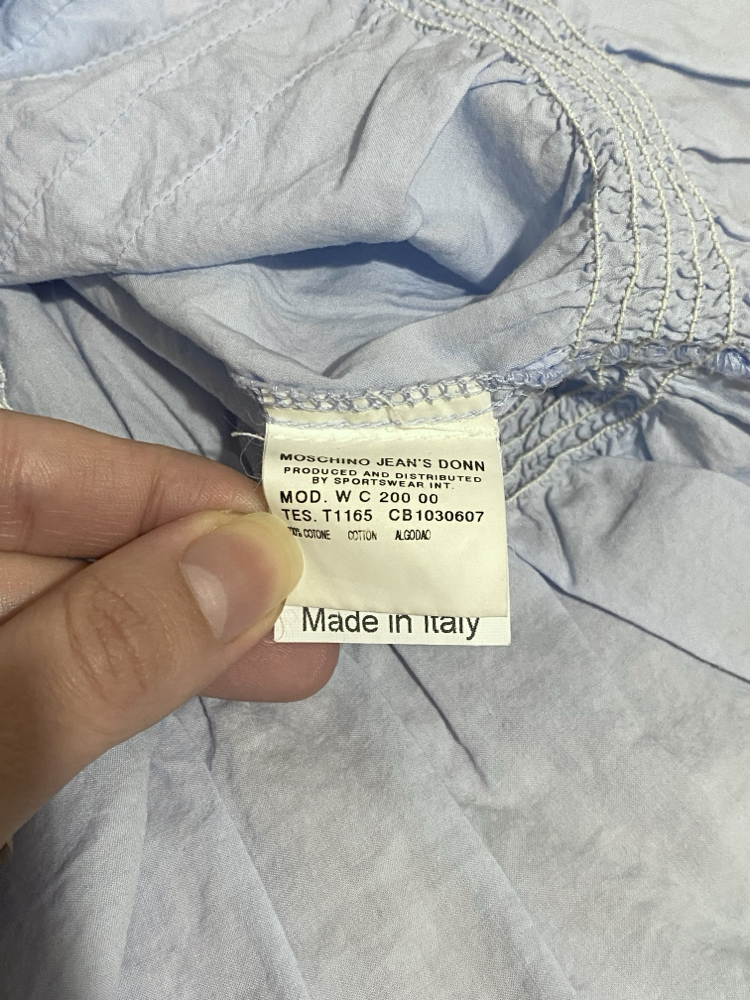 Vintage Moschino Baby Blue Blouse