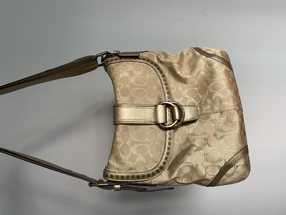 Vintage Coach Gold Shimmery Bag