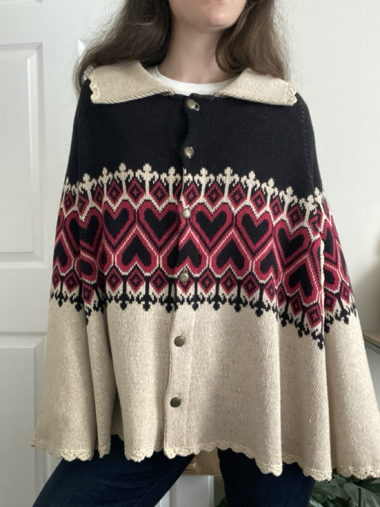 Vintage Betsey Johnson Poncho
