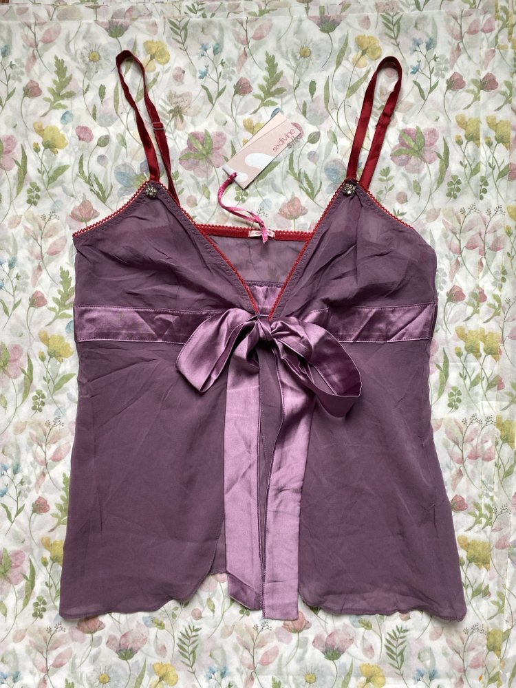 Vintage So She! Silk Transparent Top