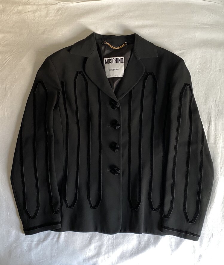 Vintage ‘80s Moschino Couture Blazer Jacket *RARE