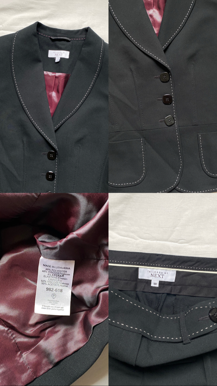 Vintage Tailored by Next Blazer & Trousers Set