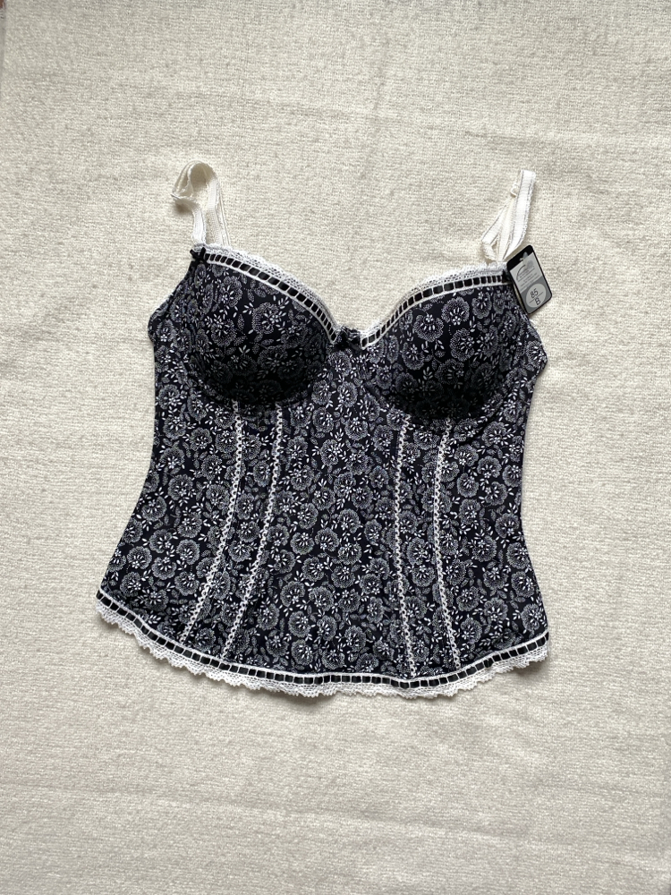Vintage Floral Bustier