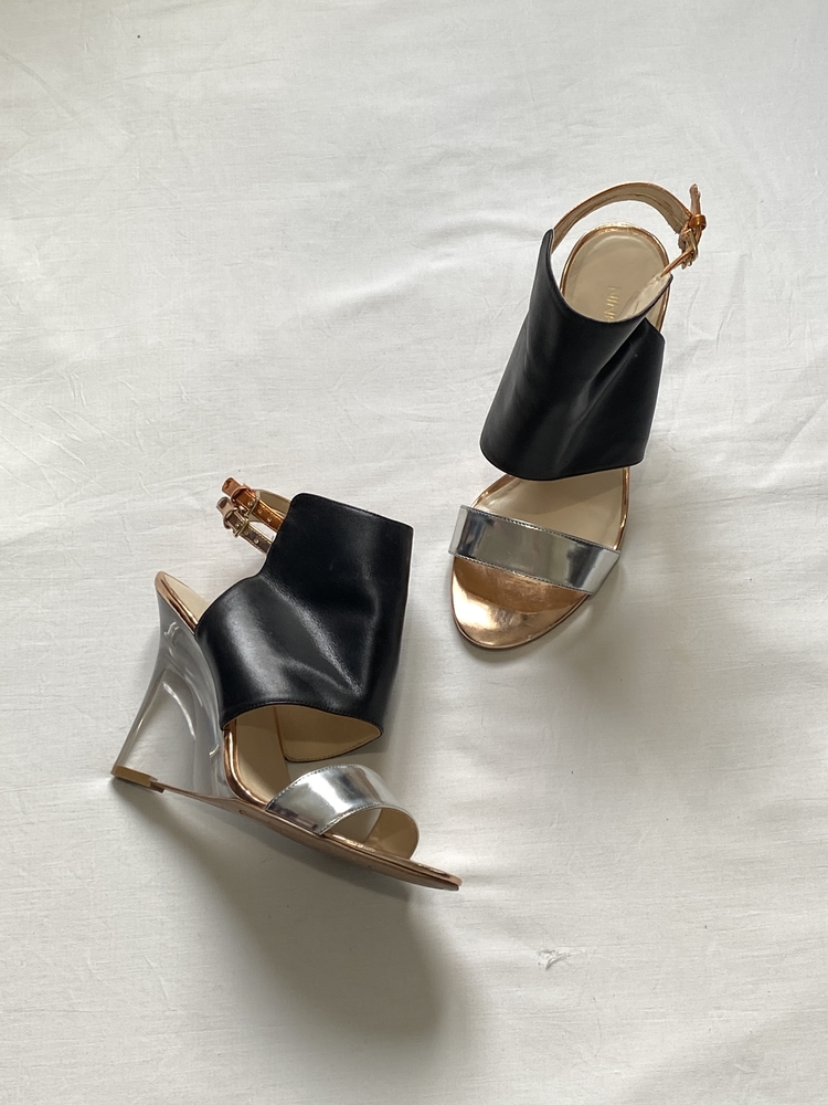 Nine West Clear Wedge Heels