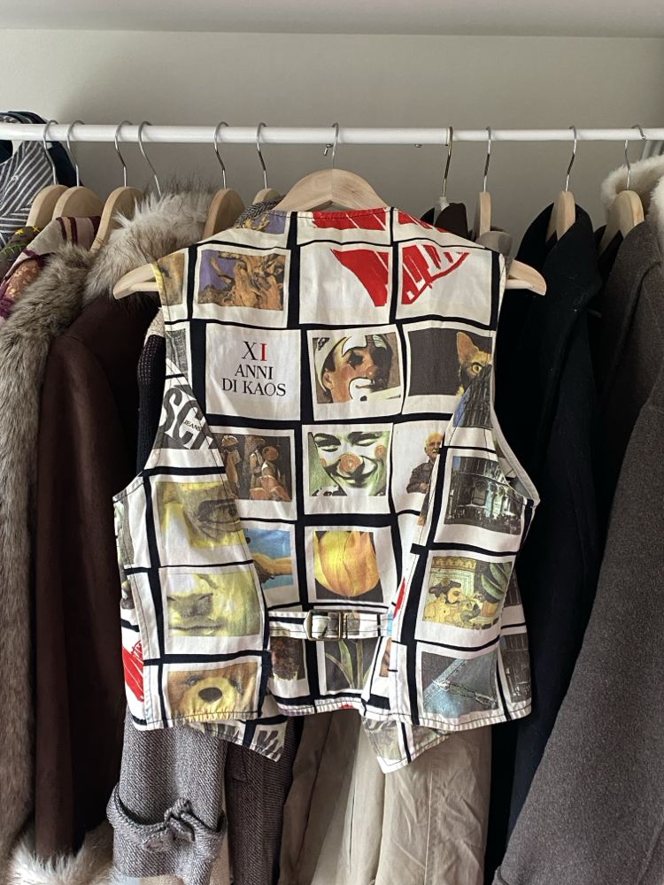 Vintage ‘90s Moschino Jeans Polaroid Print Vest