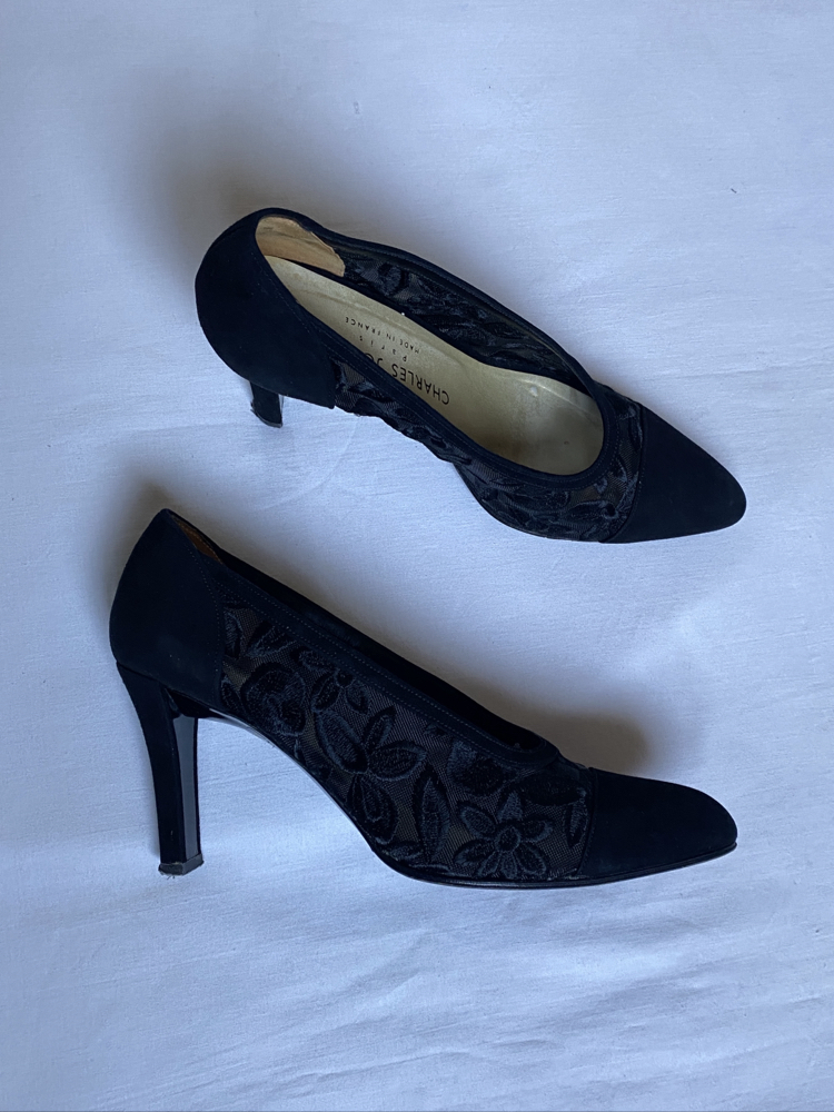 Vintage Charles Jourdan Heels & Bag Set