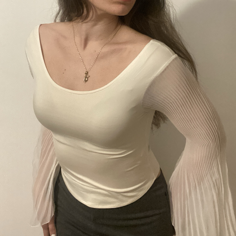 Vintage Elegant Tulle Blouse 