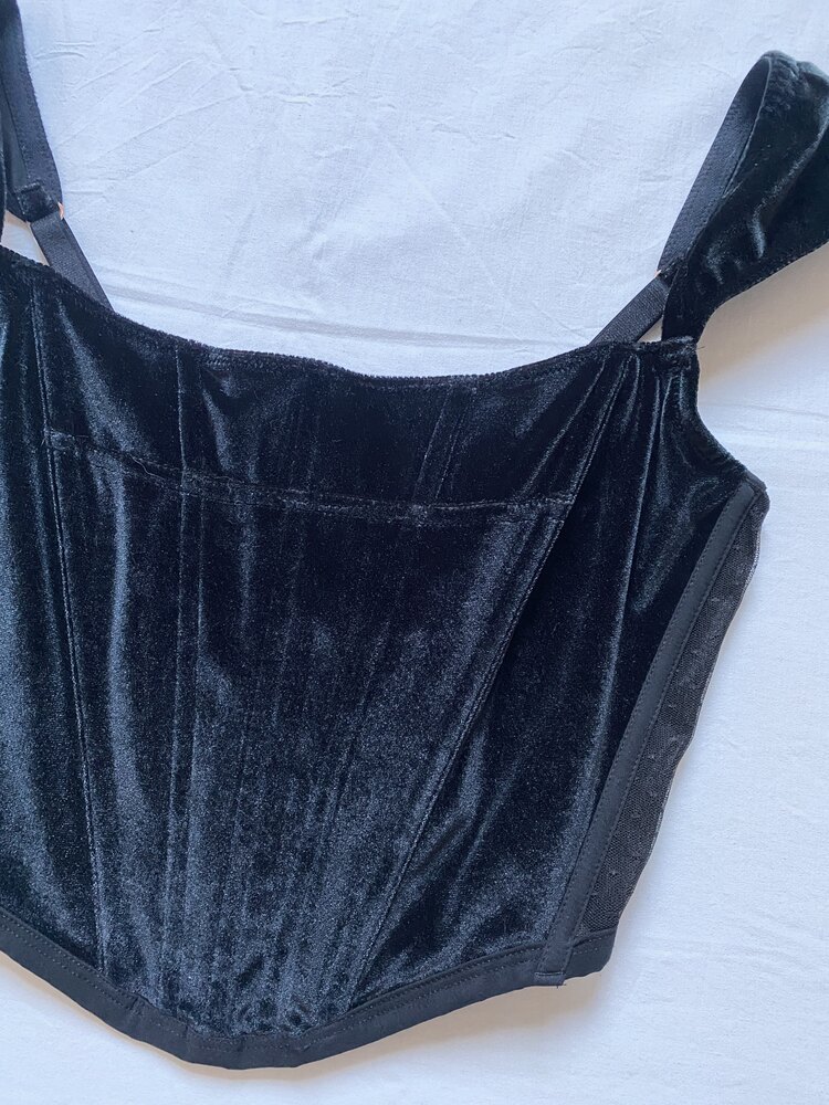 Vintage Victoria’s Secret Velvet Bustier