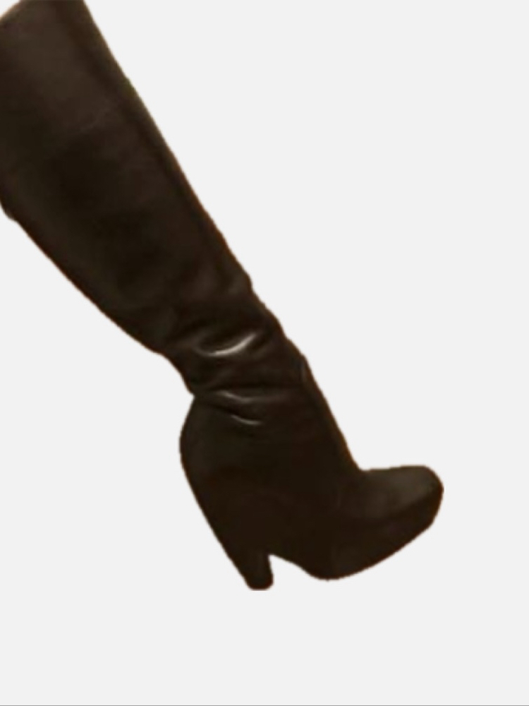 Vintage Balenciaga Platform Wedge Leather Boots Heels
