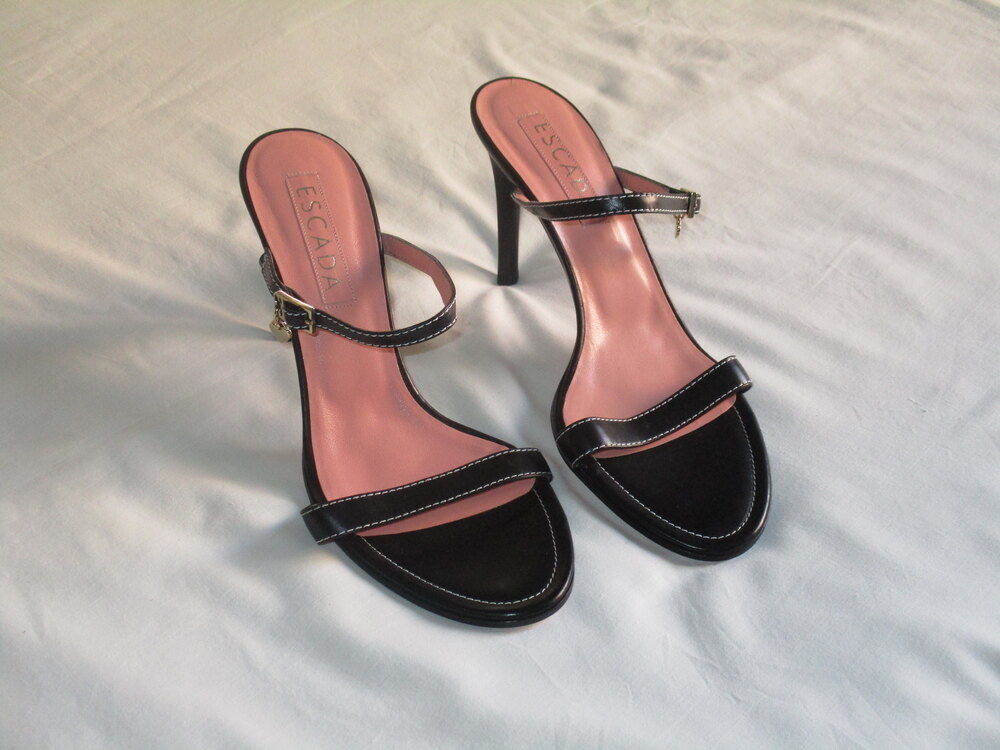 Vintage Escada Heart Leather Heels