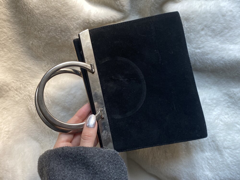 Vintage Fratelli Rossetti Velvet Bag