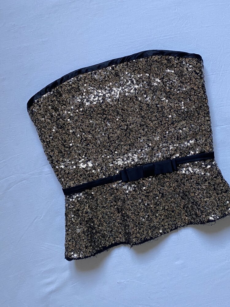 Vintage Adolfo Dominguez Sequin Bustier