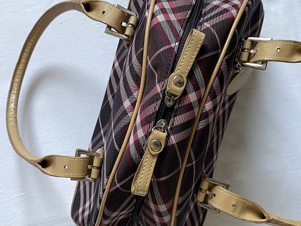 Vintage Burberry Blue Label Heart Charm Bag