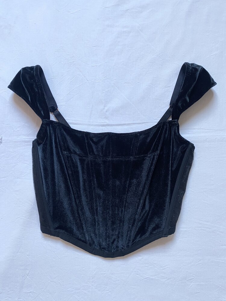 Vintage Victoria’s Secret Velvet Bustier