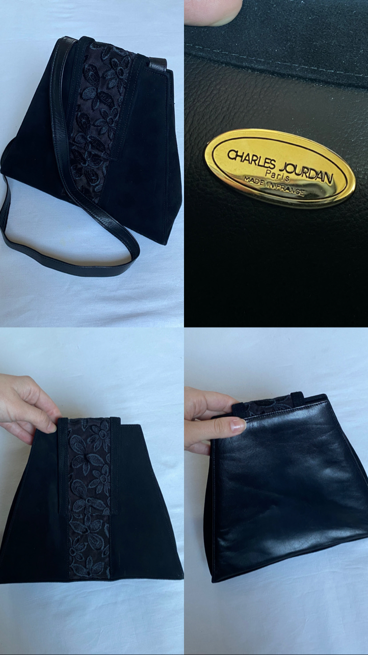 Vintage Charles Jourdan Heels & Bag Set