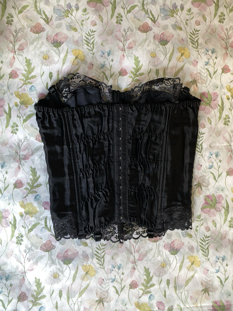 Vintage Black Swan Bustier