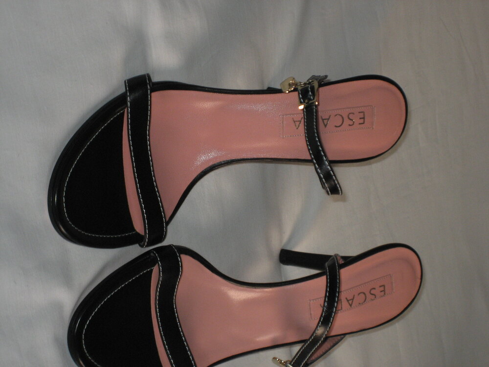 Vintage Escada Heart Leather Heels