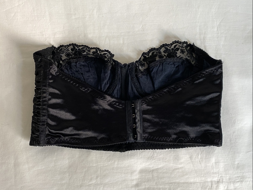 Vintage Satin & Lace Bustier