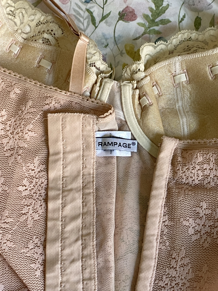 Vintage Rampage Lace Soft Pink Bustier