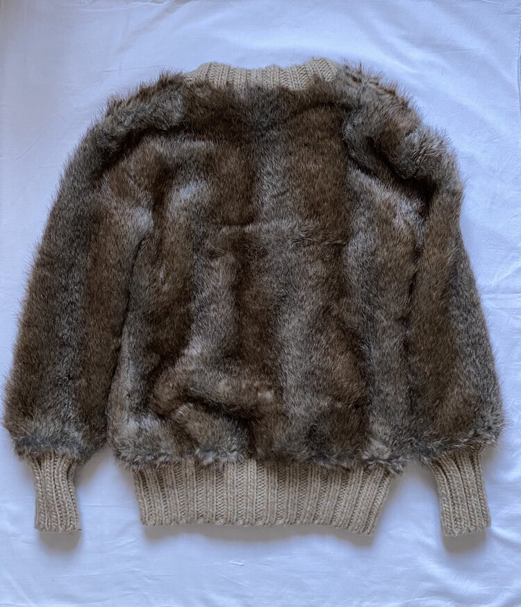 Vintage ‘99/00s Roberto Cavalli Fur Cardigan Jacket *RARE