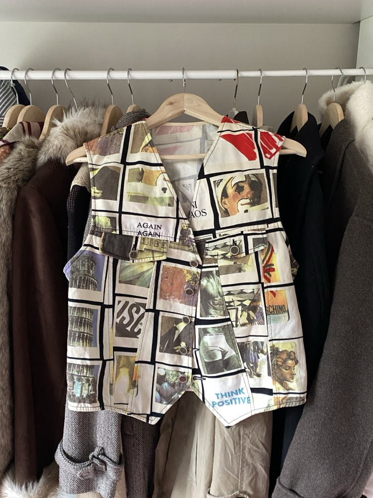 Vintage ‘90s Moschino Jeans Polaroid Print Vest