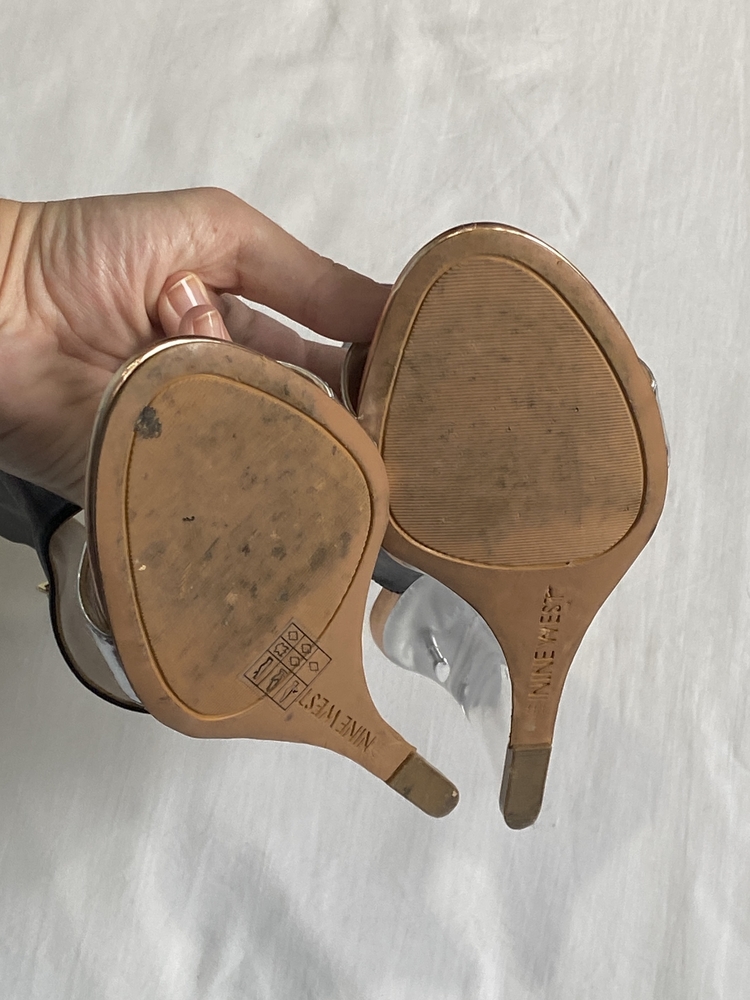 Nine West Clear Wedge Heels