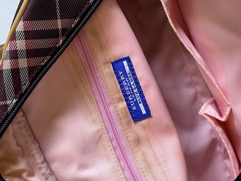 Vintage Burberry Blue Label Heart Charm Bag