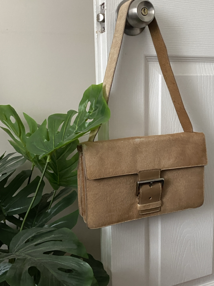 Vintage Prada Pony Hair Shoulder Bag *RARE