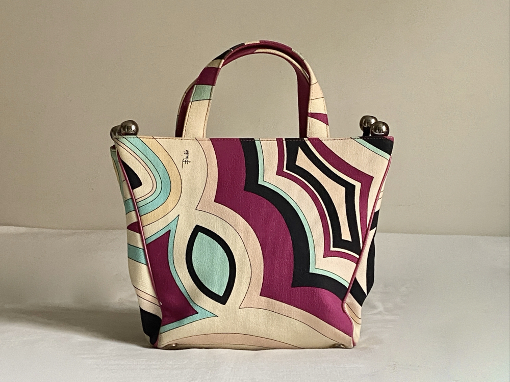 Vintage Emilio Pucci Canvas Handbag