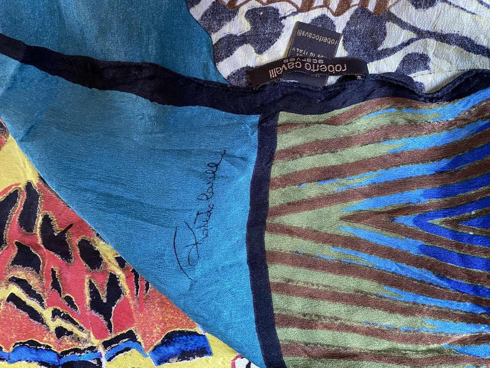 Vintage Roberto Cavalli Silk Butterfly Scarf
