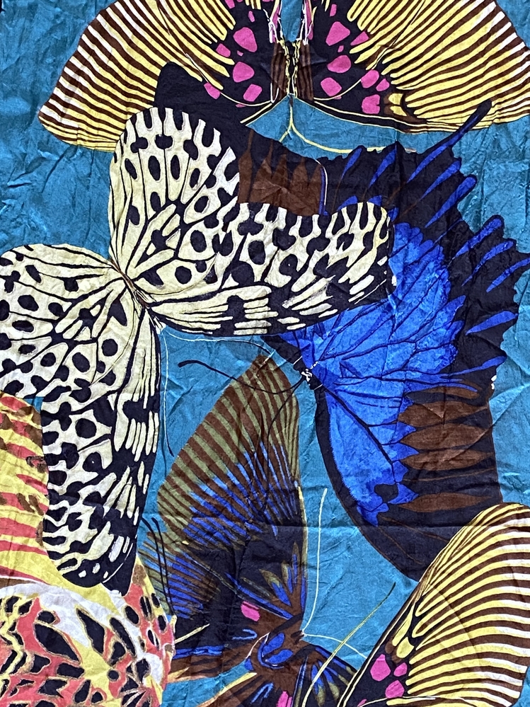 Vintage Roberto Cavalli Silk Butterfly Scarf