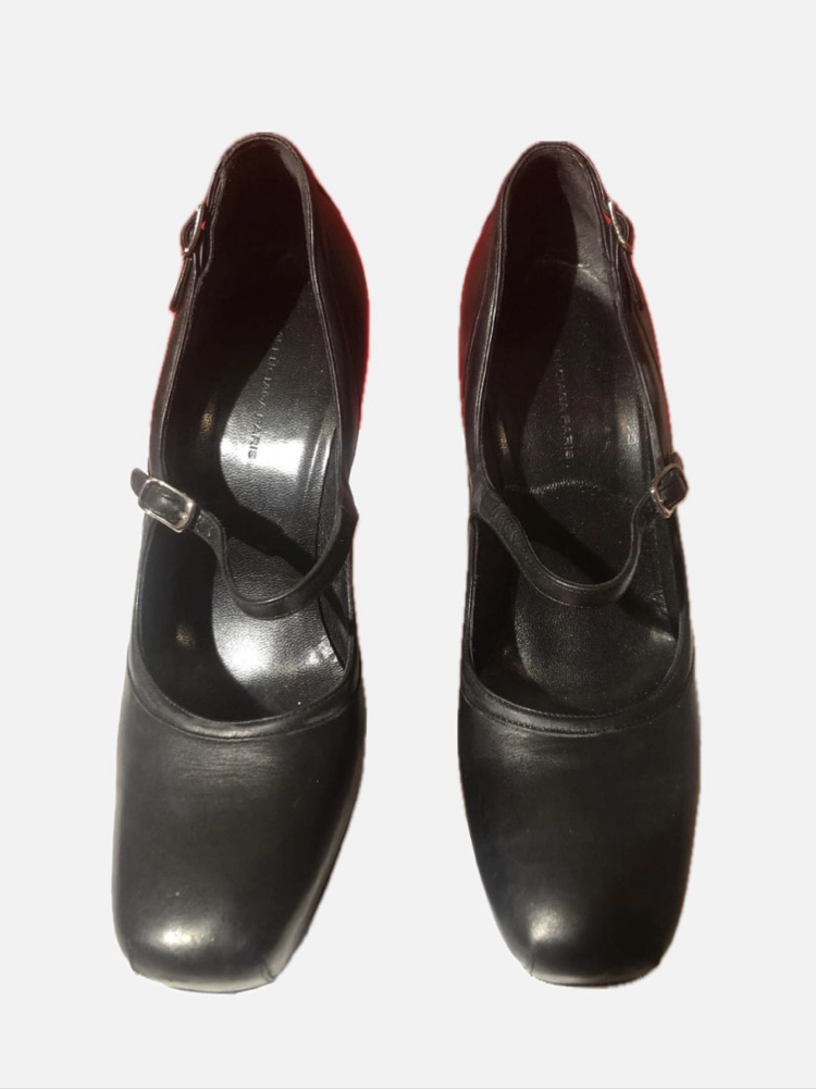 Vintage Balenciaga 2006 Platform Wedge Mary Janes Heels