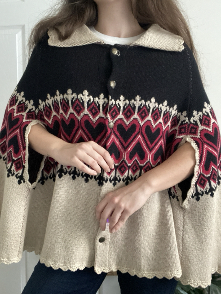 Vintage Betsey Johnson Poncho