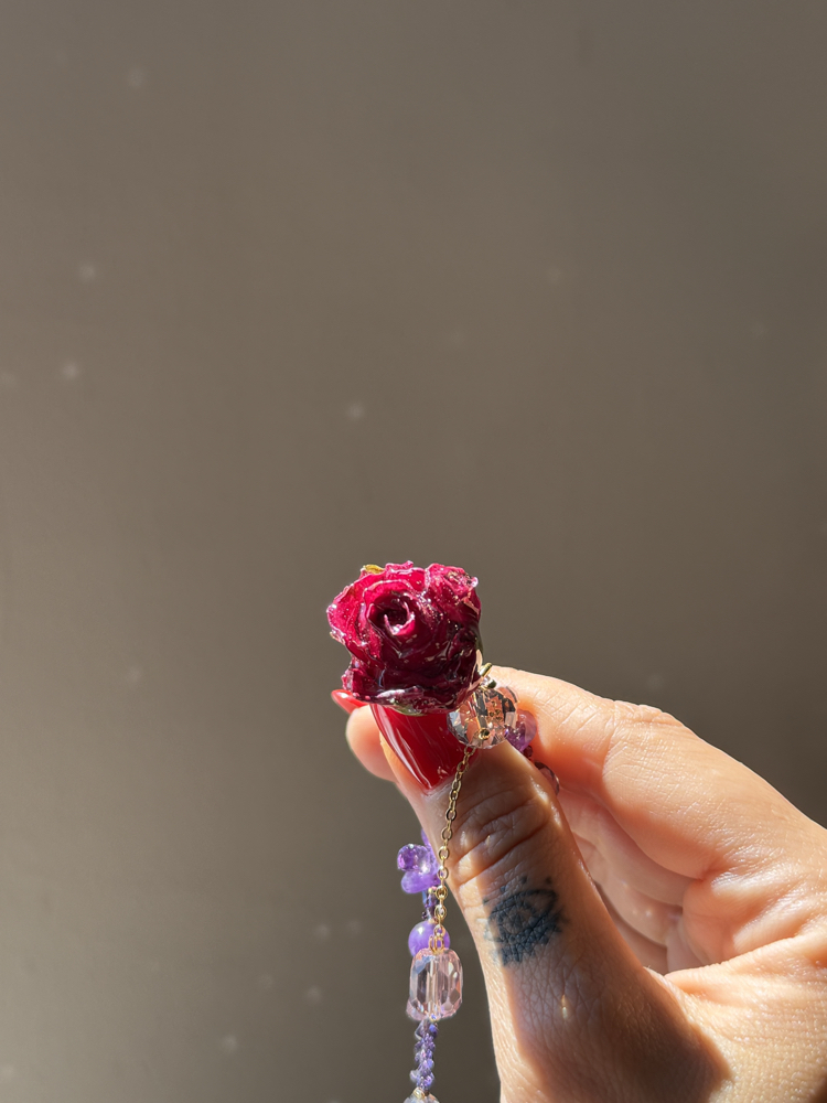 Amethyst Rose Kolye ✨