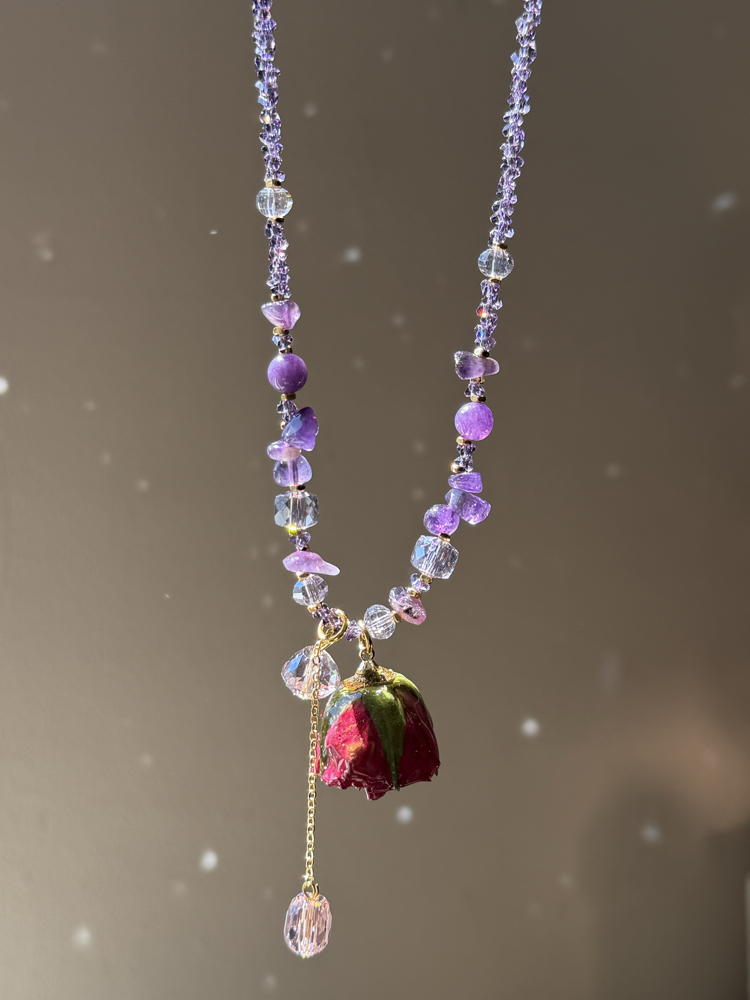 Amethyst Rose Kolye ✨