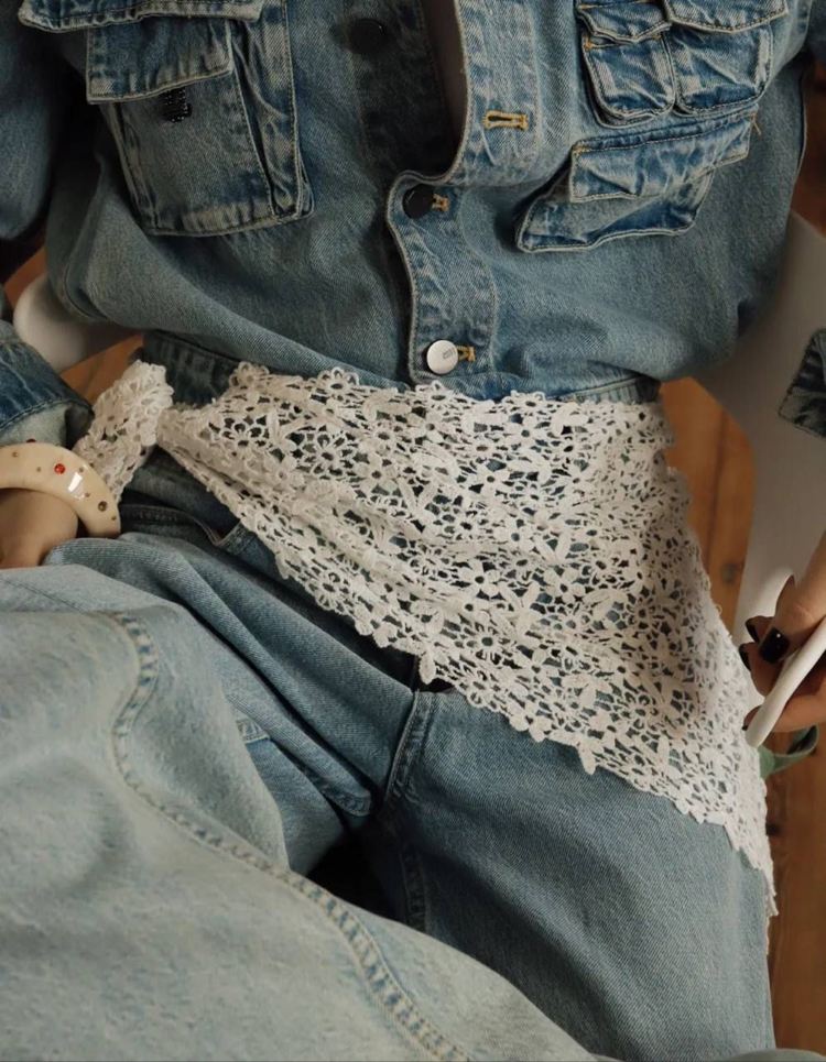 Dantel Çiçek Model Bandana & Şal ✨