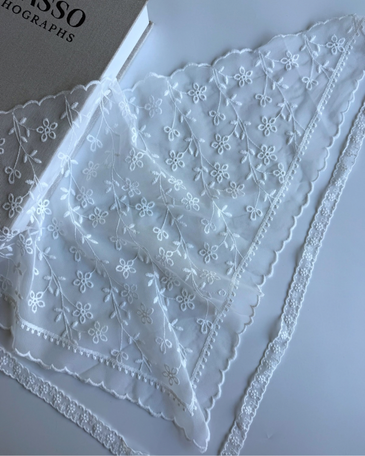 Çiçek detaylı Bandana & Kemer Dantel ✨