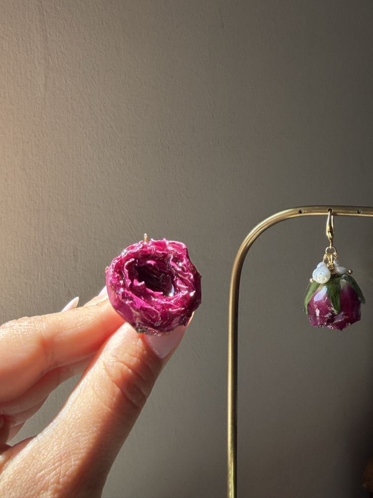 Dark Rose Küpe✨
