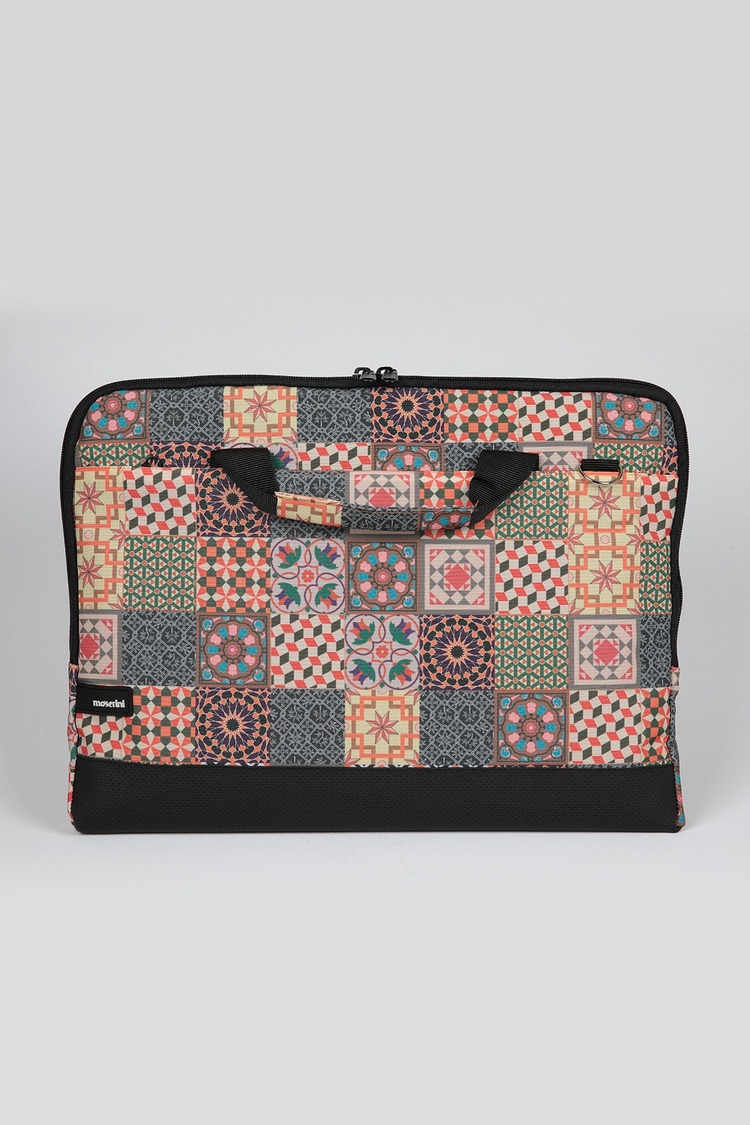 Moserini 15.6''-16" Taban Korumalı, Omuz Askılı, Desenli Laptop Macbook Çantası