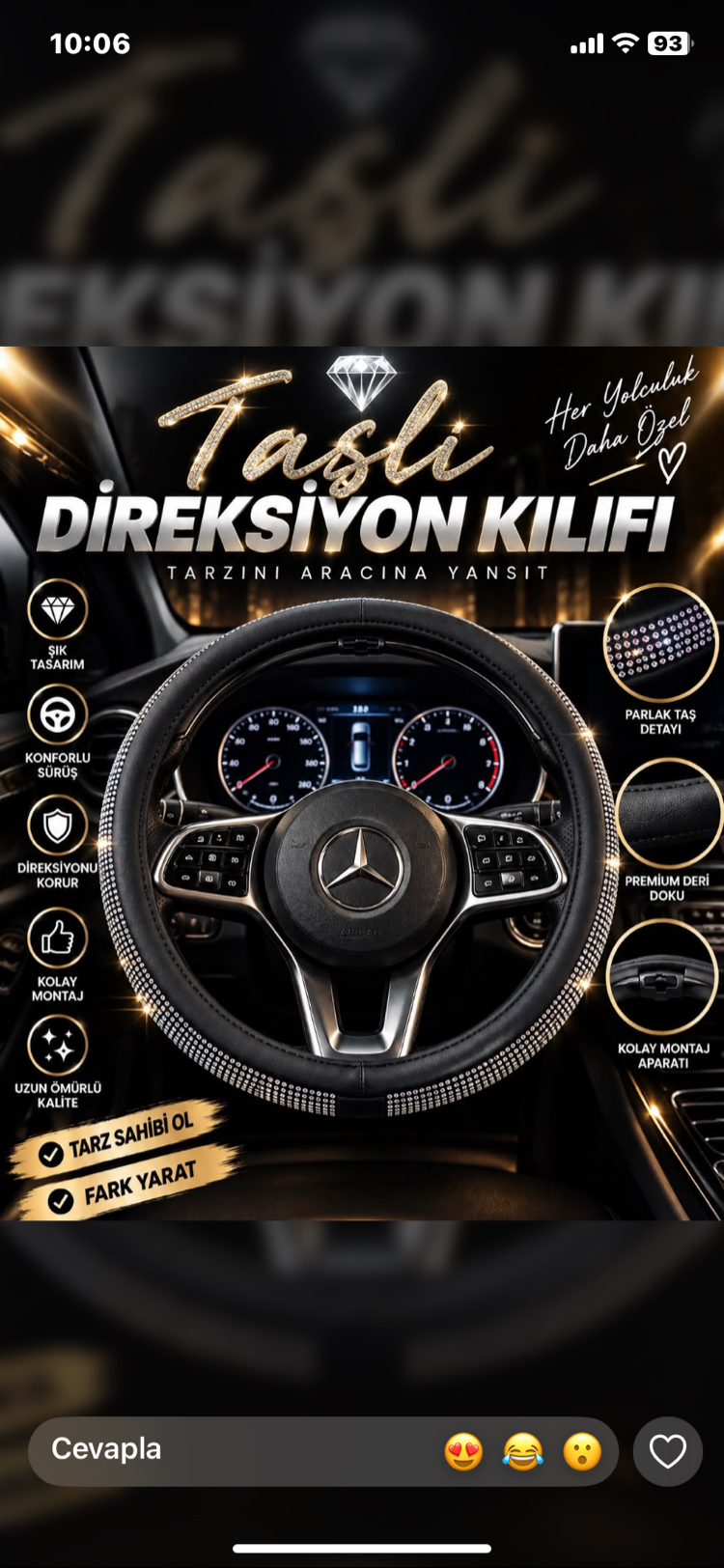 TAŞLI DİREKSİYON KILIFI