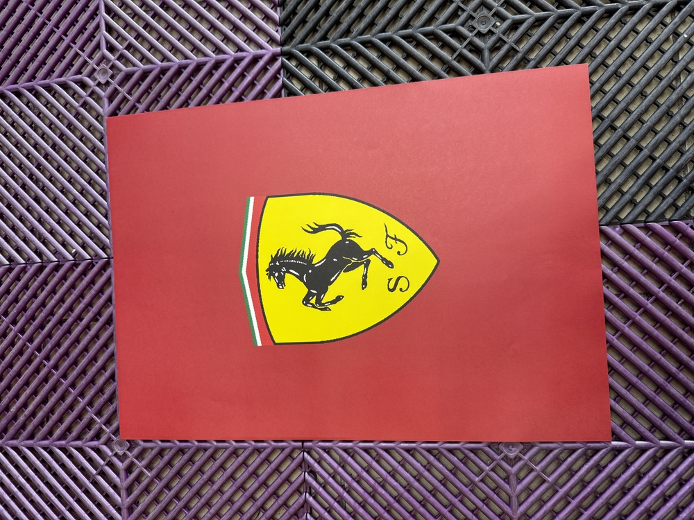 FERRARİ 10 ADET DEKOR PASPAS KÂĞIDI
