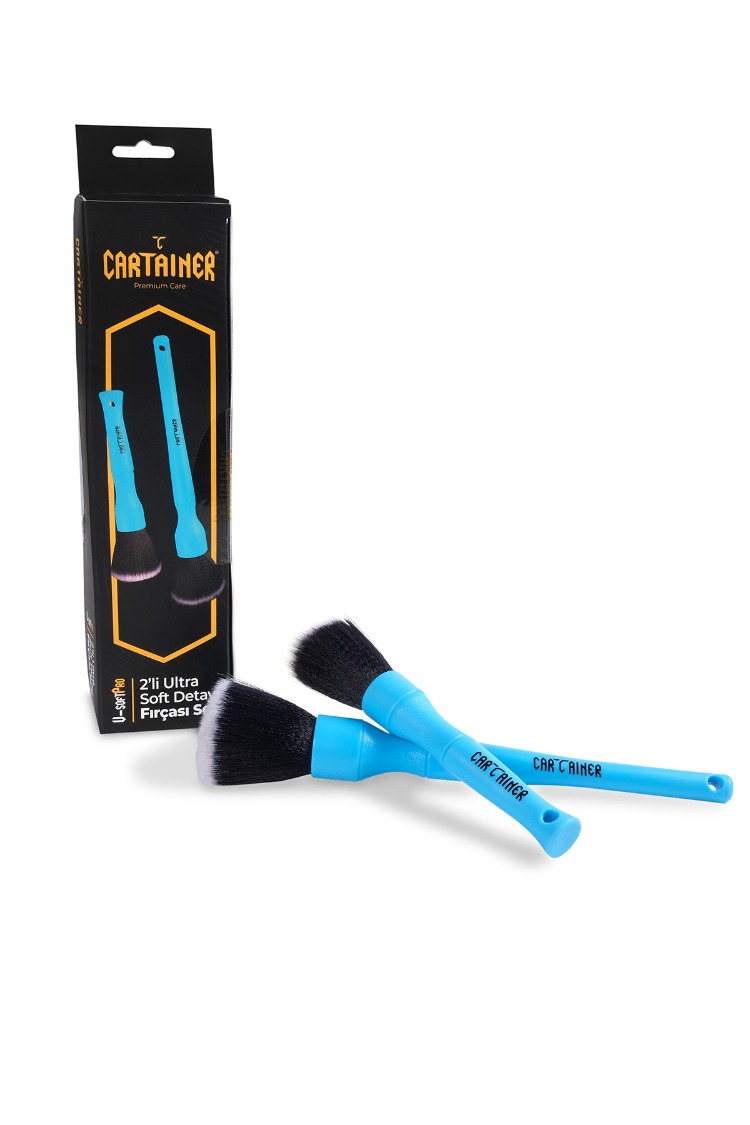 Cartainer 2’li Siyah Ultra Yumuşak Detay Fırça Seti