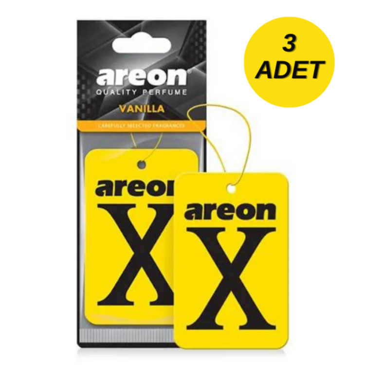 3 ADET AREON X VANILLA ( SARI ) OTO ARAÇ KOKUSU