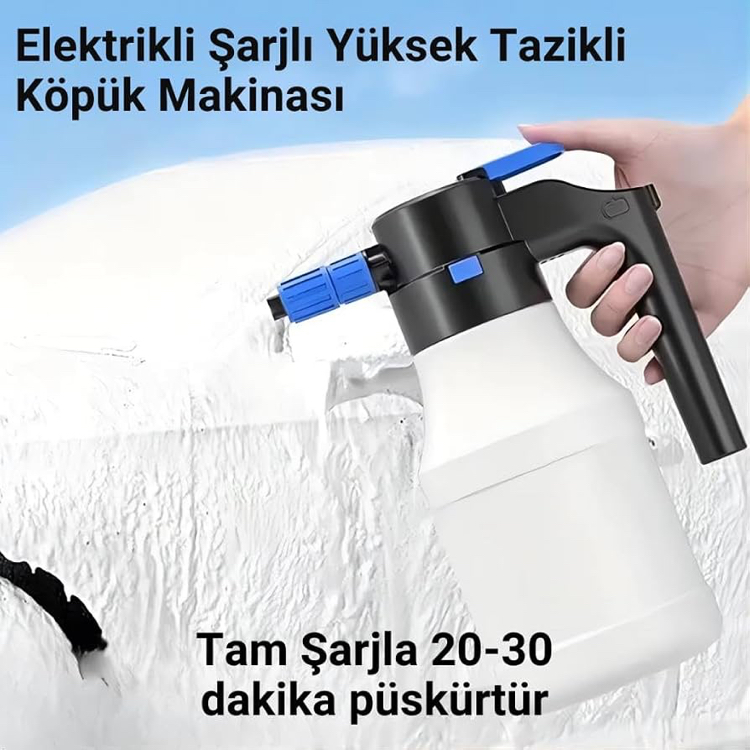 1.5Lt Yüksek Basınçlı Şarjlı Tam Otomatik Köpük Makinası